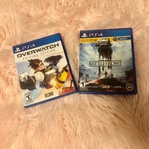 ps4 games (overwatch) (Star Wars battlefront)